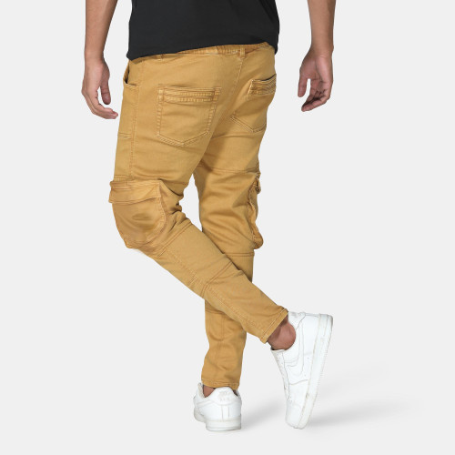 Casual Vibes: Man in Yellow Joggers